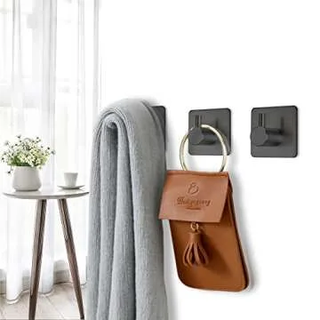 Fotosnow Heavy Duty Adhesive Towel Hooks for Home