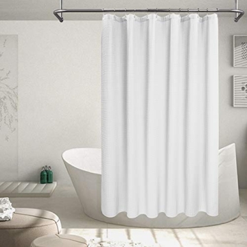 Luxury Waffle Weave Shower Curtain for Elegant Bathrooms