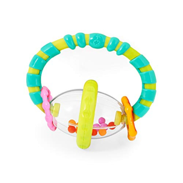 Bright Starts Grab & Spin Baby Rattle & Teether Toy