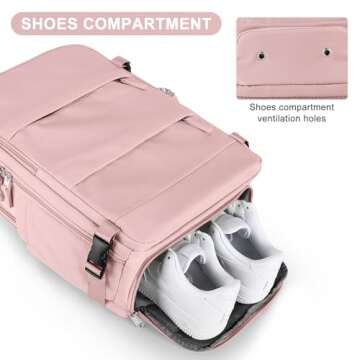 Coofay Personal Item Travel Backpack for Women