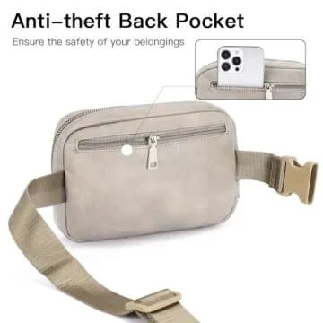 Telena Leather Belt Bag for Women Stylish Fanny Pack