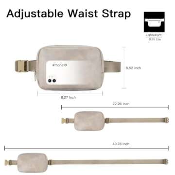 Telena Leather Belt Bag for Women Stylish Fanny Pack