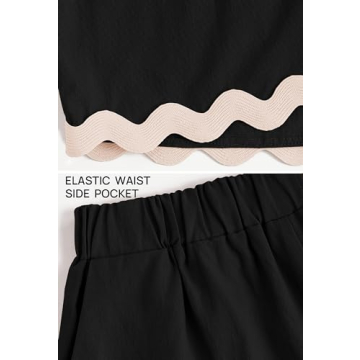 ZESICA Women's Stylish Summer Linen Loungewear Set