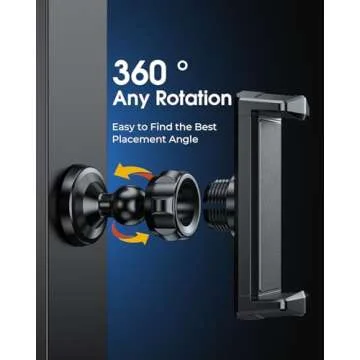 NIYEVN Gym Magnetic Phone Holder, 360° Rotatable Magnet Phone Holder for Gym Workout-Record, [N55 Super Magnet] Magnetic Cell Phone Holder for All 4-7 Inch Smartphones, Great Gym Accessory