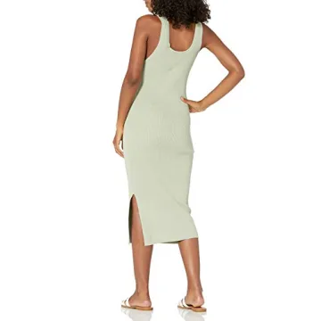 Yasmin Side Slit Midi Tank Dress for Effortless Style