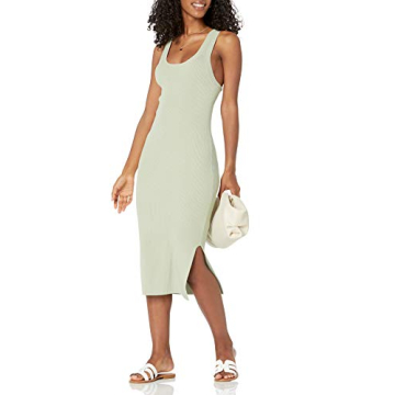 Yasmin Side Slit Midi Tank Dress for Effortless Style