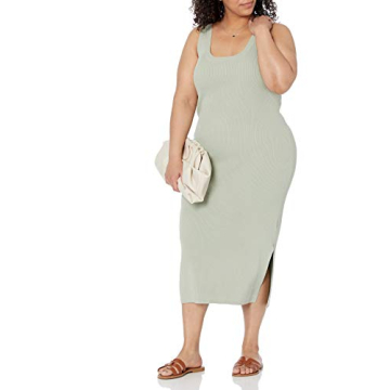 Yasmin Side Slit Midi Tank Dress for Effortless Style