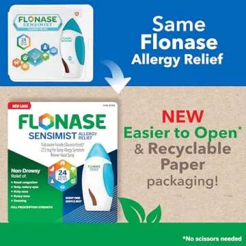 Flonase Sensimist Allergy Relief Nasal Spray for Non-Drowsy, 24-Hour Multi-Symptom Allergy Relief ?...