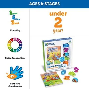 Spike and Friends Counting & Colors Educational Book Set