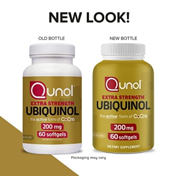 Qunol Ubiquinol CoQ10 200mg Softgels, Antioxidant for Heart Health