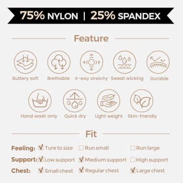 Aoxjox Women's Fitness Backless Sports Bra in White