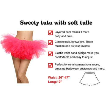 Simplicity Women's 5-Layer Pink Tutu for Fun Events