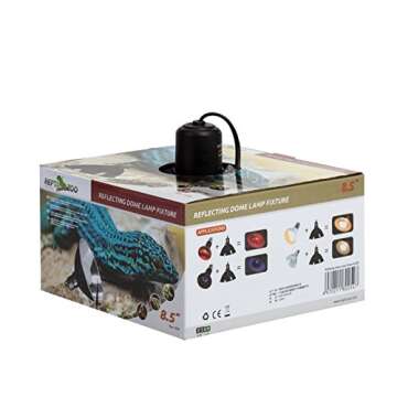 REPTI ZOO 8.5 Inch Reptile Lamp Fixture for Terrariums