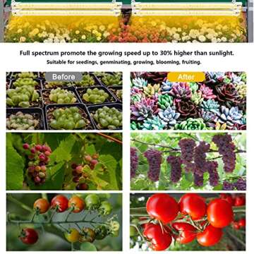 LED Plant Grow Light Strips with Timer and Dimming