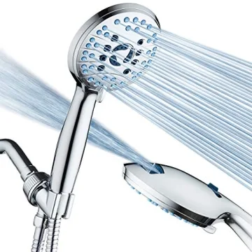 AquaCare High Pressure Handheld Shower Head - Ultimate Shower Experience with 8 Modes and Power Wash