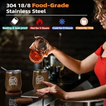 Wine Tumblers Set Gifts for Couples, Unique Christmas Gifts for Couples Wife Girlfriend, Wedding Gift Ideas for Couples Newlyweds, Funny Gifts for Married Couples, Housewarming Gifts New Home