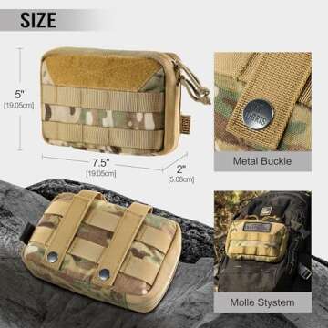 OneTigris Molle Pouch Tactical EDC Utility Organizer
