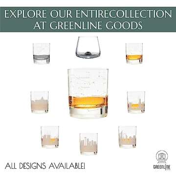 Greenline Goods Whiskey Glasses – Northern Summer Sky & Astronomy Constellations (Set of 2) – Etched 10 Oz Tumbler Gift Set - Old Fashioned Rocks Wisky Glass
