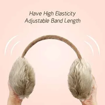 POXIMI Winter Earmuffs for Women and Girls Cute Bow Design