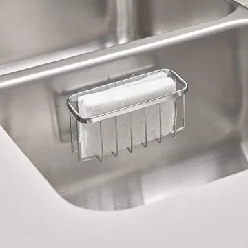 iDesign Gia Kitchen Sink Suction Holder Set of 2