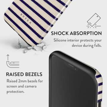 BURGA iPhone 13 Pro Case - Trendy Protection in Navy Blue