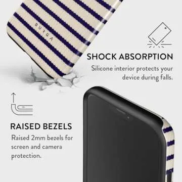 BURGA iPhone 13 Pro Case - Trendy Protection in Navy Blue