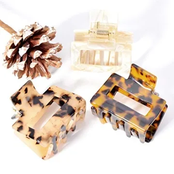 Tortoise Shell Ponytail Cuffs Leopard French Hair Bands