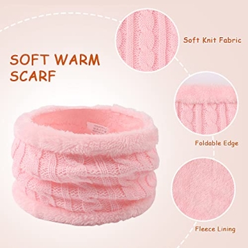 Kids Winter Beanie Hat Scarf Gloves Set Warm Stylish