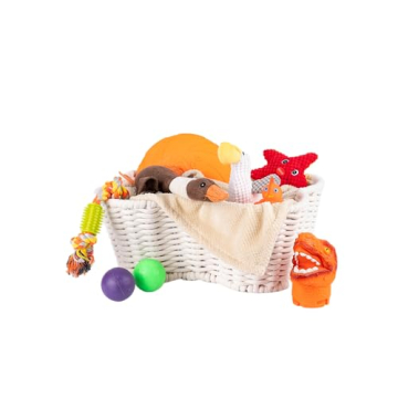 OtterPets Handmade Dog Toy Basket for Stylish Storage