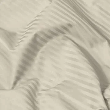 Feather & Stitch 500 TC King Size Damask Bed Sheet Set, 100% Soft Cotton Breathable Bedsheets, 18" Deep Pockets Sateen Weave Striped Bedding Mattress Resort Hotel Luxury Décor - (Beige, King)