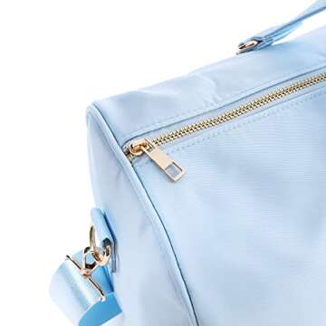 Kaymey Young Teens Travel Duffel Weekender Bag,Weekend Sports Gym Bag Travel Men Womens(Blue) XL