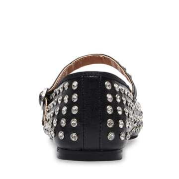 Steve Madden Women's Vinetta Mary Jane Flat, Rhinestone, 8