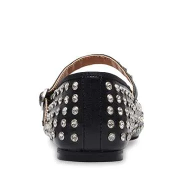 Steve Madden Women's Vinetta Mary Jane Flat, Rhinestone, 8