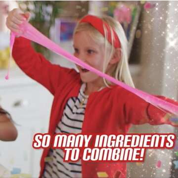 Miraculous Ladybug Sprinkles n' Slimy Kit - DIY Birthday Cake Slime with Decorations, Cooking Tools, Slime - Fun and Creative Craft Kit, Role Play Toys for Kids - Safe & Non-Toxic Ingredients