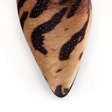 SO SIMPOK Leopard Print Mid Calf Boots for Women