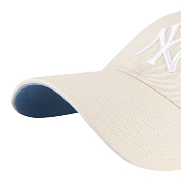 New York Yankees Ballpark Dad Hat Natural Beige Adjustable