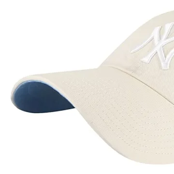 New York Yankees Ballpark Dad Hat Natural Beige Adjustable