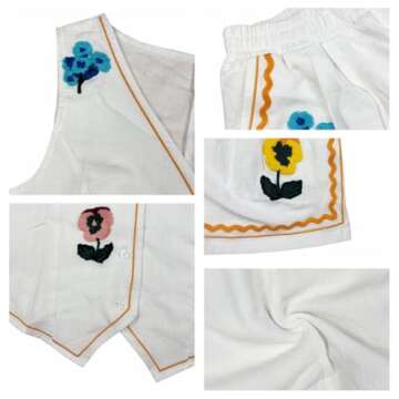 Stylish THLAI Women Linen Two Piece Summer Outfits