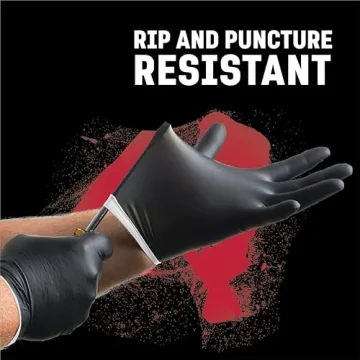 Premium Heavy Duty Nitrile Gloves Chemical Resistant Protection