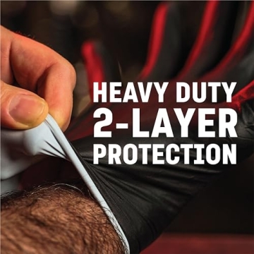 Premium Heavy Duty Nitrile Gloves Chemical Resistant Protection