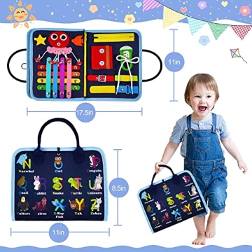 Gojmzo Busy Board Montessori Educational Toy for Toddlers