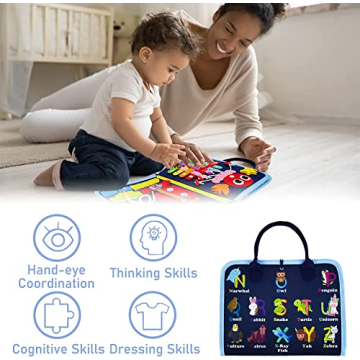 Gojmzo Busy Board Montessori Educational Toy for Toddlers