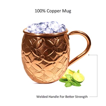 Designer Copper Moscow Mule Mugs Set of 2 Handmade