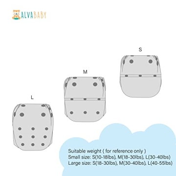 ALVABABY Reusable Swim Diapers Adjustable 0-3 Years