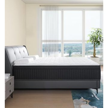 Huyamy Queen Mattress 12 Inch Hybrid Memory Foam Mattress