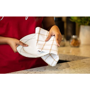 LANE LINEN Kitchen Towels Set - Premium Cotton & Quick Drying