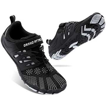 Grand Attack Barefoot Shoes Men Minimalist Lightweight Cross-Trainer Zero Drop Wide Toe Box Wrestlin...