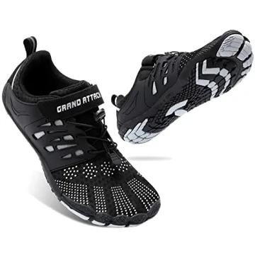 Grand Attack Barefoot Shoes Men Minimalist Lightweight Cross-Trainer Zero Drop Wide Toe Box Wrestlin...
