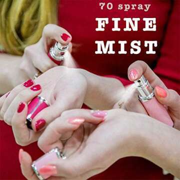 D-LOTUS Refillable Leather Travel Perfume Atomizer