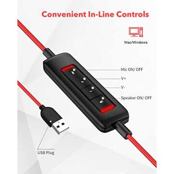 NUBWO USB Headset - Noise Cancelling and Ultra Comfort